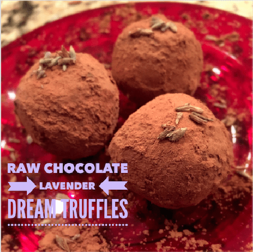 Raw Chocolate Lavender Dream Truffles